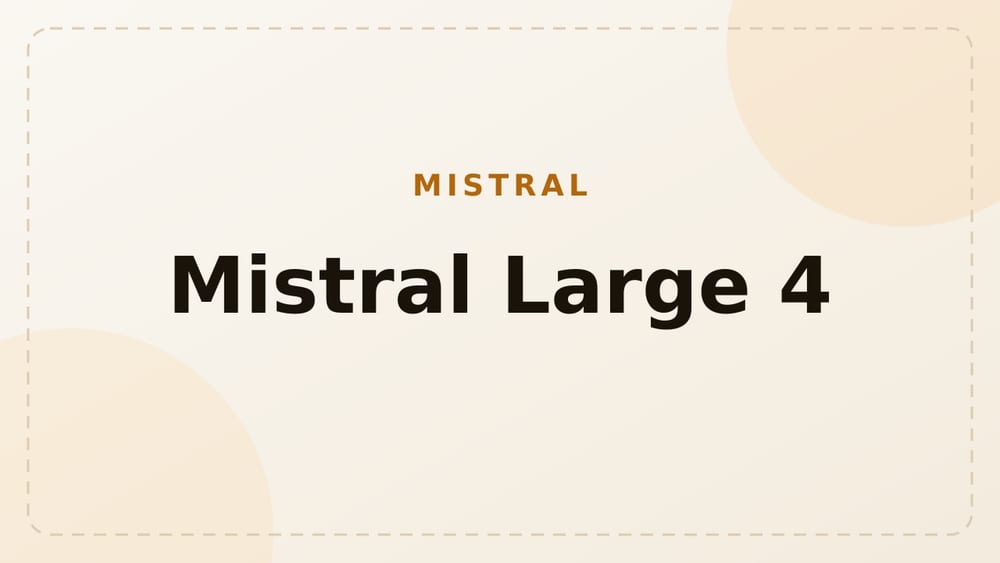 Mistral AI представила Mistral Large 4