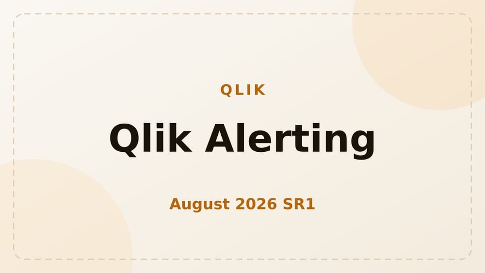 Qlik Alerting for Windows получил августовский патч SR1
