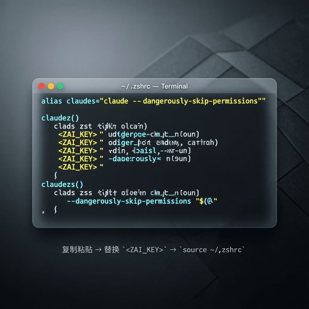 Алиасы для работы claude code: anthropic + zai