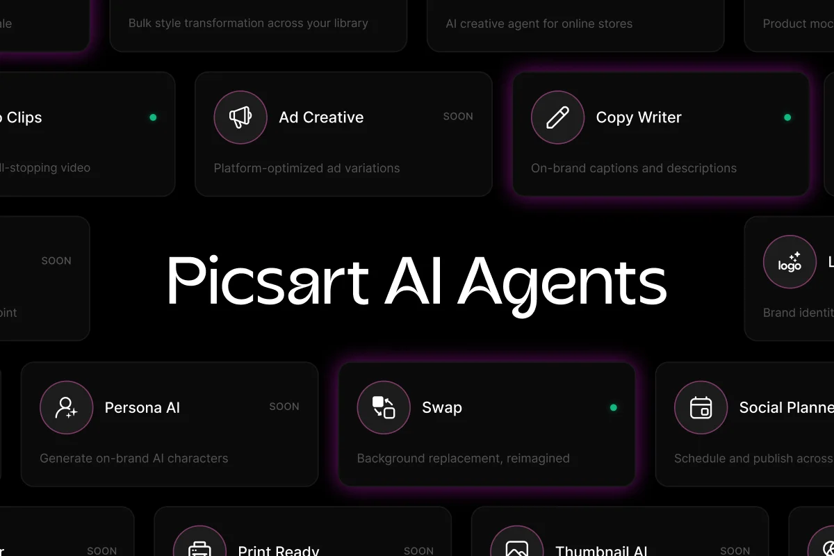 Picsart запускает маркетплейс AI-агентов: теперь креаторы могут «нанять» ИИ-ассистентов